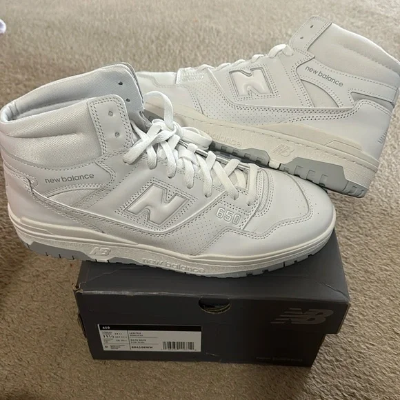 New balance 650 triple white - Picture 1 of 6